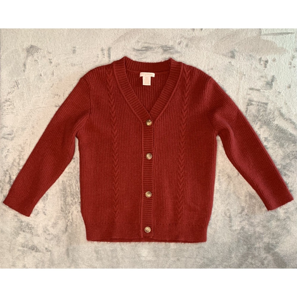 Sweet Stories Girls Size Large 14 Button Up Cardigan Sweater Burgundy